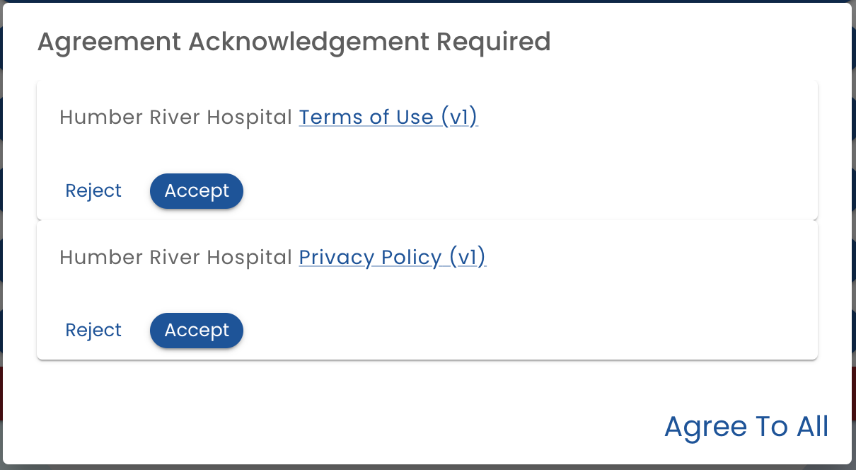 Agreement Display