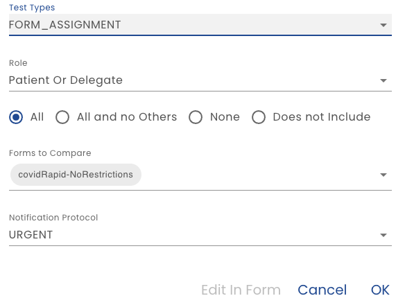 Form Assignment Test Type